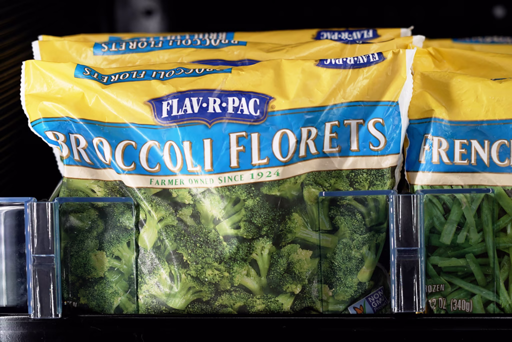 package of frozen broccoli florets