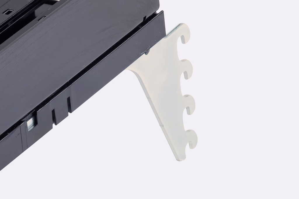 close up of spacegrid II bracket system