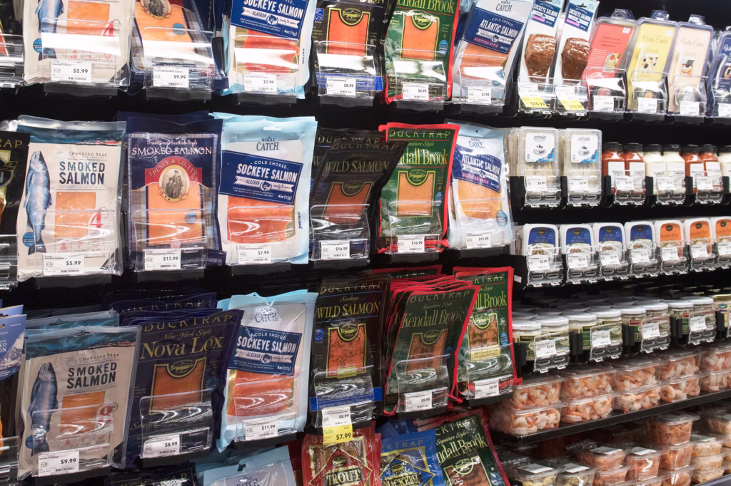 pre-packaged smoked fish products